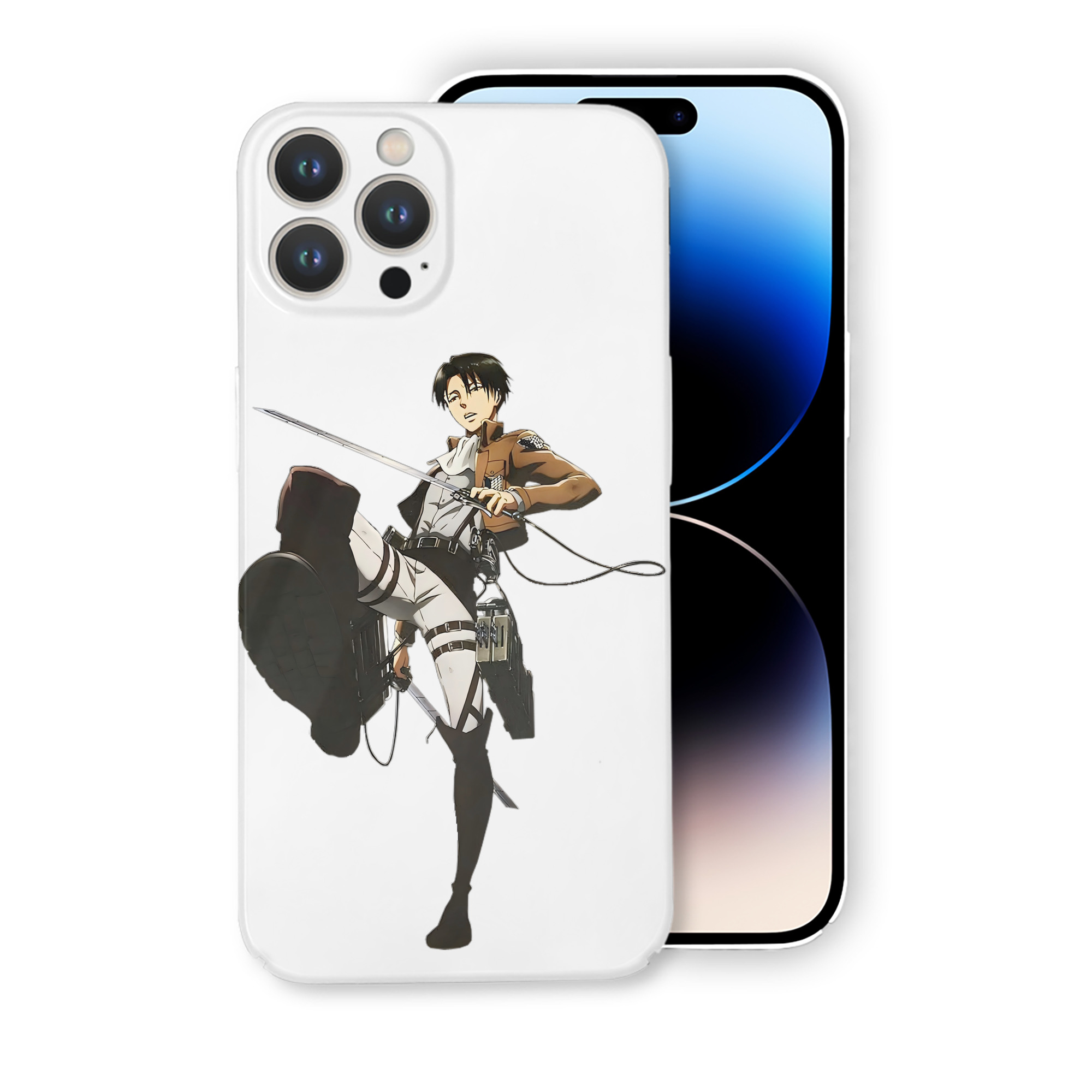 （画像用） 進撃の巨人 リヴァイ·アッカーマン Attack on Titan Levi Ackerman 【iPhone 14シリーズ対応】ハードケース